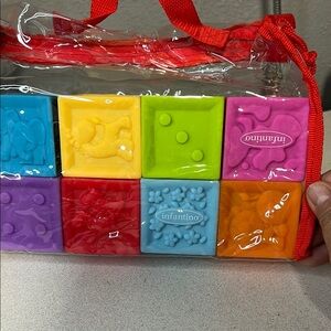 Infantino Blue and Yellow Building Blocks Set